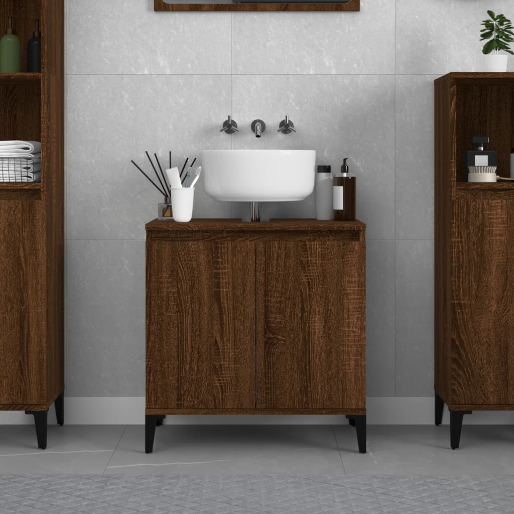 Mobile Lavabo 58X33X60 Cm In Legno Multistrato