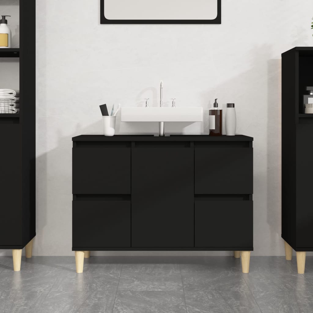 Mobile Lavabo 80X33X60 Cm In Legno Multistrato