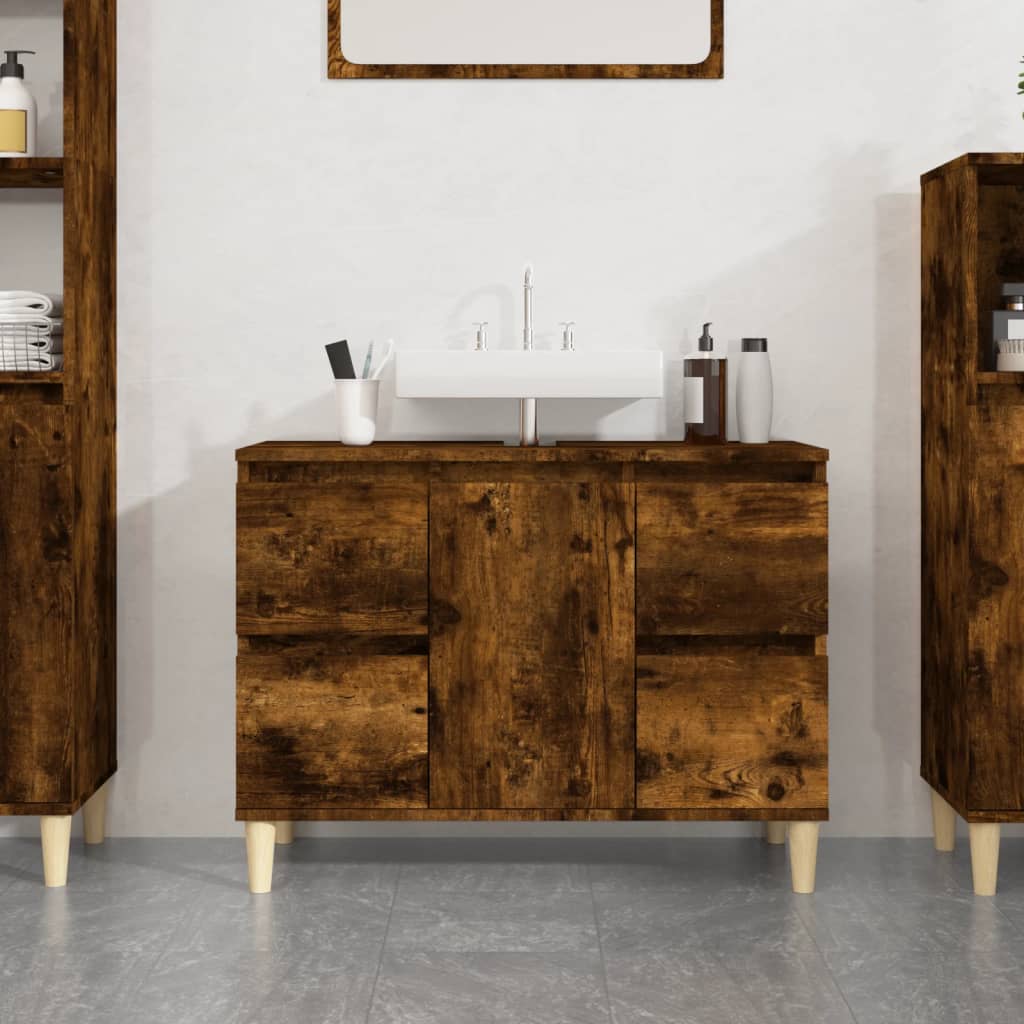 Mobile Lavabo 80X33X60 Cm In Legno Multistrato