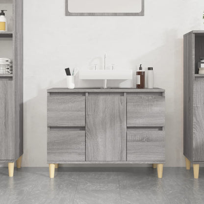 Mobile Lavabo 80X33X60 Cm In Legno Multistrato
