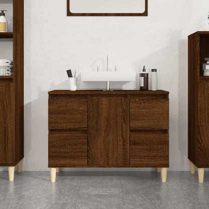Mobile Lavabo 80X33X60 Cm In Legno Multistrato