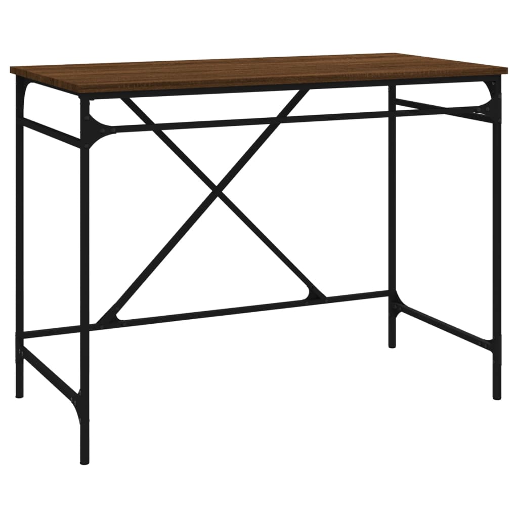 Scrivania 100X50X75 Cm Legno Multistrato E Ferro