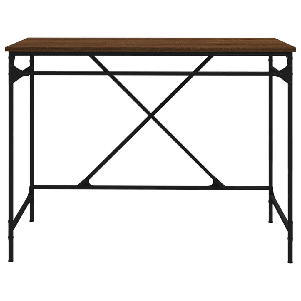 Scrivania 100X50X75 Cm Legno Multistrato E Ferro