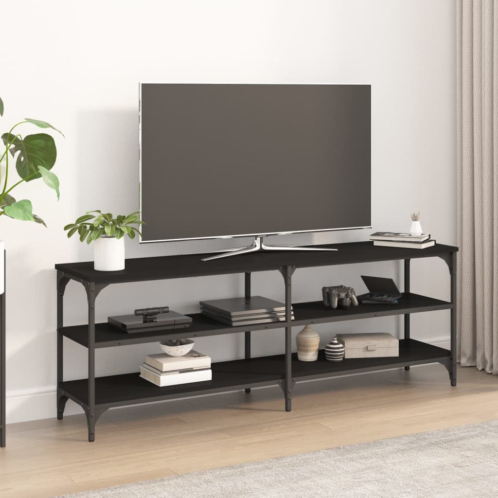 Mobile Tv 200X30X50Cm Legno Multistrato E Metallo