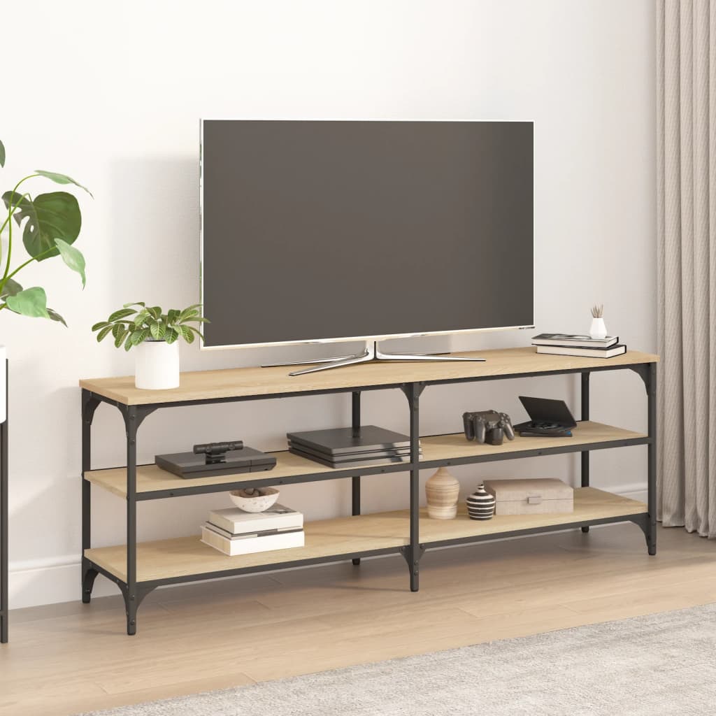 Mobile Tv 200X30X50Cm Legno Multistrato E Metallo