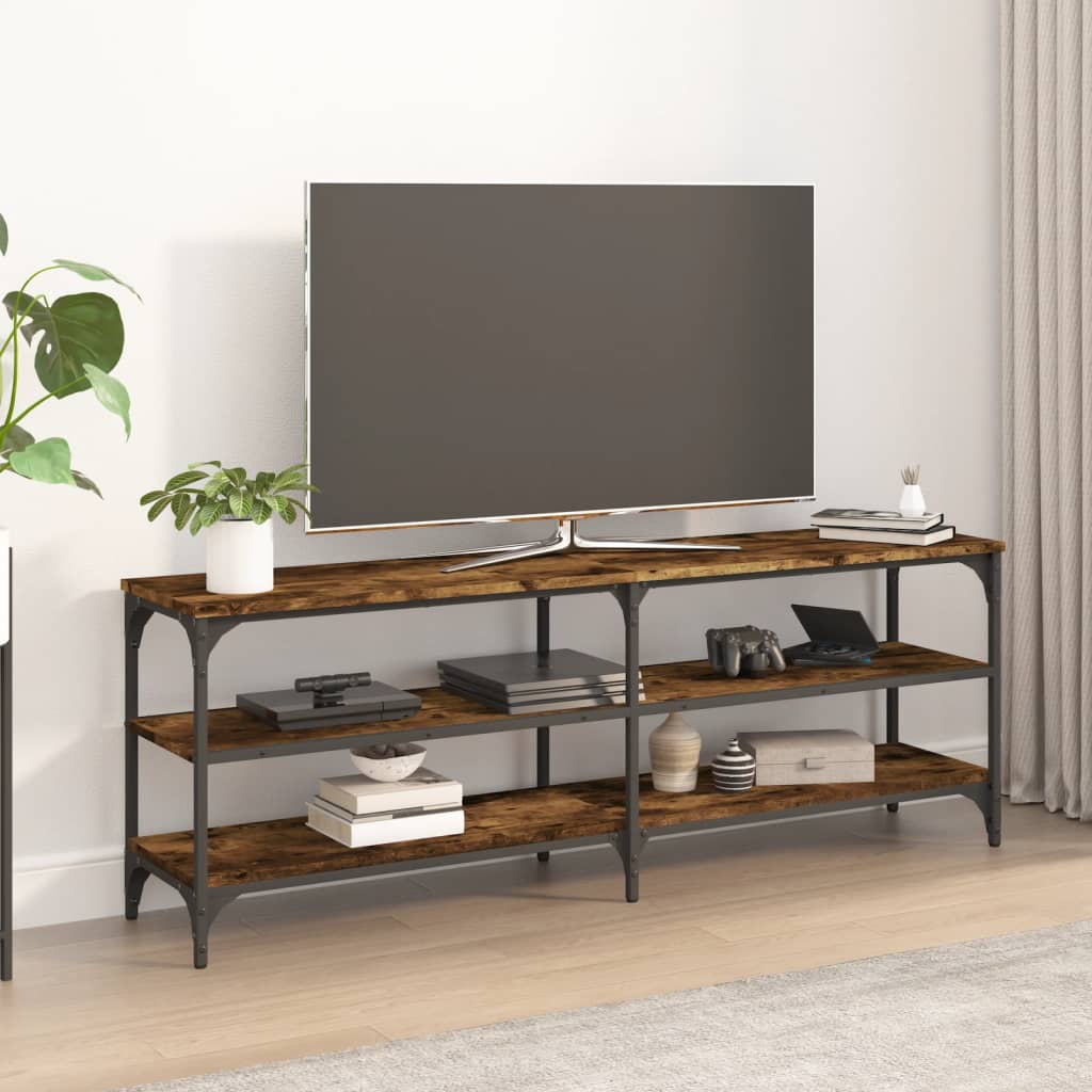 Mobile Tv 200X30X50Cm Legno Multistrato E Metallo