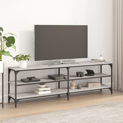 Mobile Tv 200X30X50Cm Legno Multistrato E Metallo