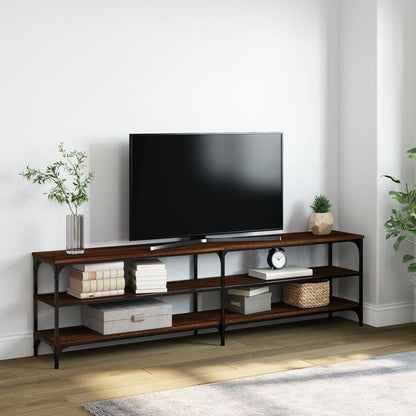 Mobile Tv 200X30X50Cm Legno Multistrato E Metallo