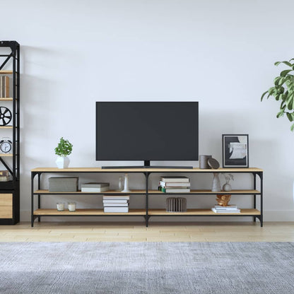 Mobile Tv 200X30X50Cm Legno Multistrato E Metallo