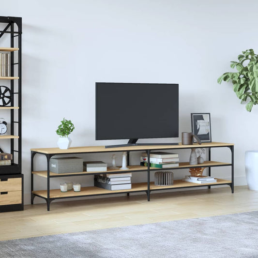Mobile Tv 200X30X50Cm Legno Multistrato E Metallo