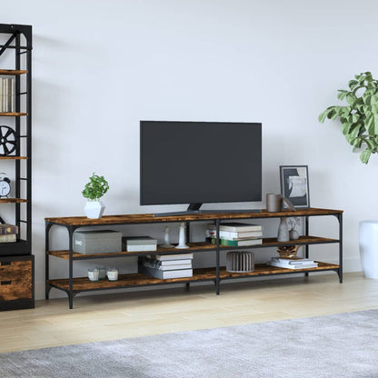 Mobile Tv 200X30X50Cm Legno Multistrato E Metallo