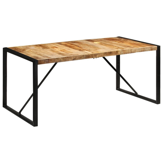 Tavolo Da Pranzo 175X90X76 Cm In Legno Grezzo Massello Di Mango