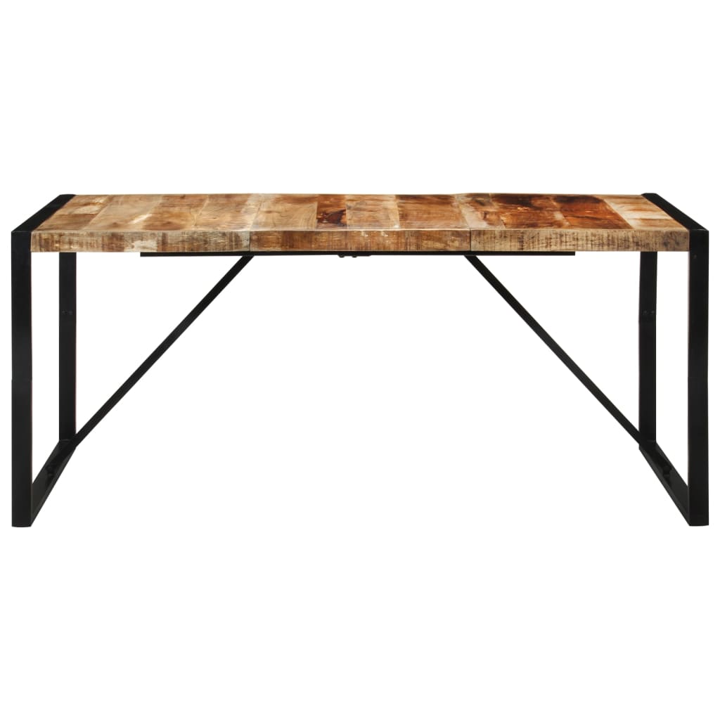 Tavolo Da Pranzo 175X90X76 Cm In Legno Grezzo Massello Di Mango