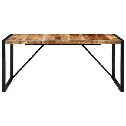 Tavolo Da Pranzo 175X90X76 Cm In Legno Grezzo Massello Di Mango