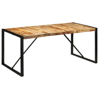 Tavolo Da Pranzo 175X90X76 Cm In Legno Grezzo Massello Di Mango