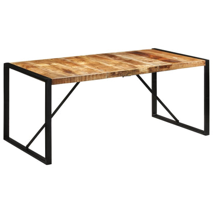 Tavolo Da Pranzo 175X90X76 Cm In Legno Grezzo Massello Di Mango