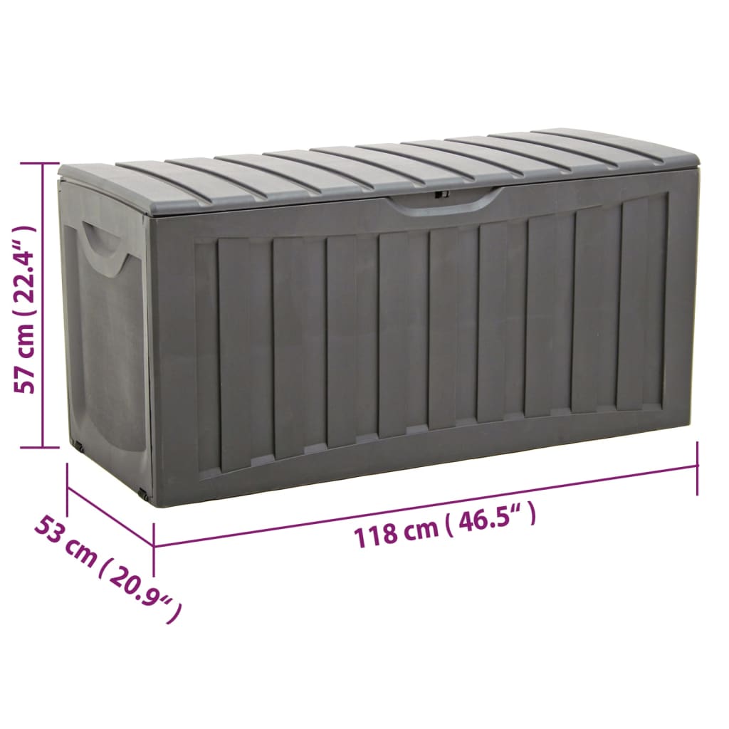 Contenitore Portaoggetti Nero 118X53X57 Cm In Polipropilene