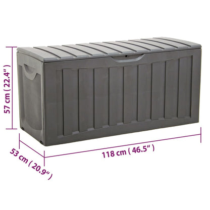 Contenitore Portaoggetti Nero 118X53X57 Cm In Polipropilene