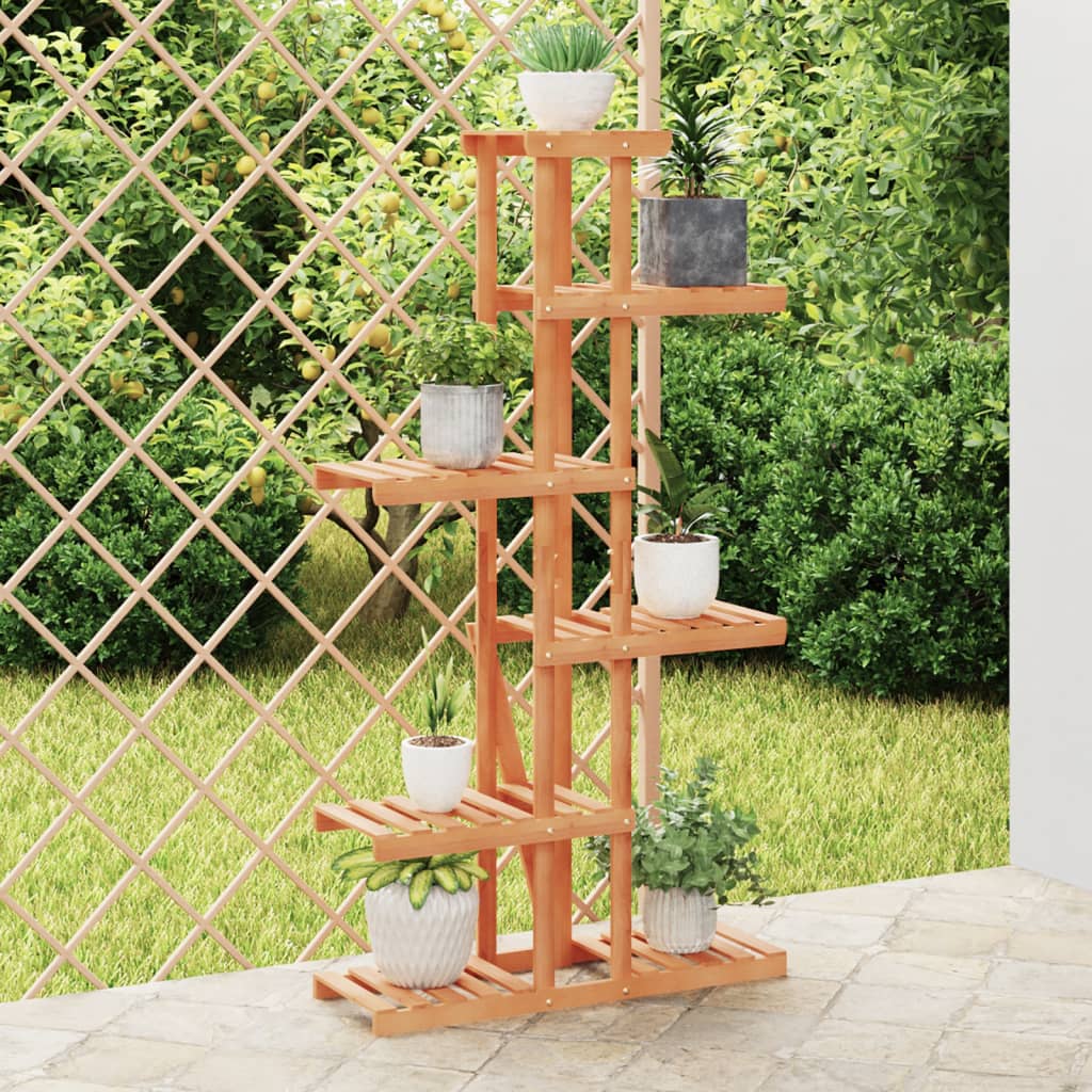 Portafiori Con Ruote In Legno Massello Di Abete