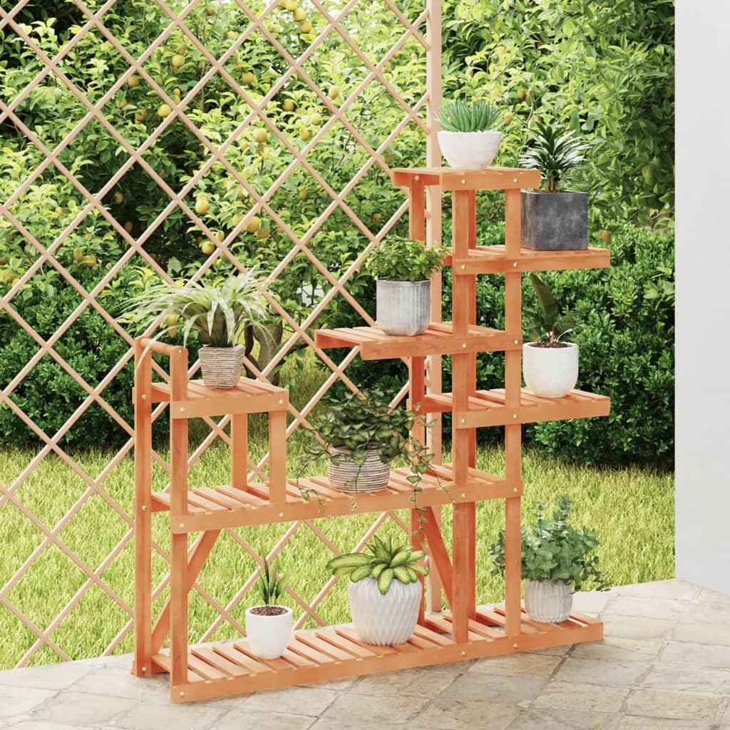 Portafiori Con Ruote In Legno Massello Di Abete