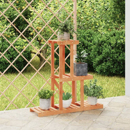 Portafiori Con Ruote In Legno Massello Di Abete