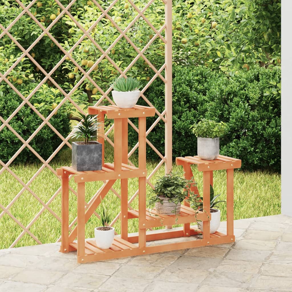 Portafiori Con Ruote In Legno Massello Di Abete