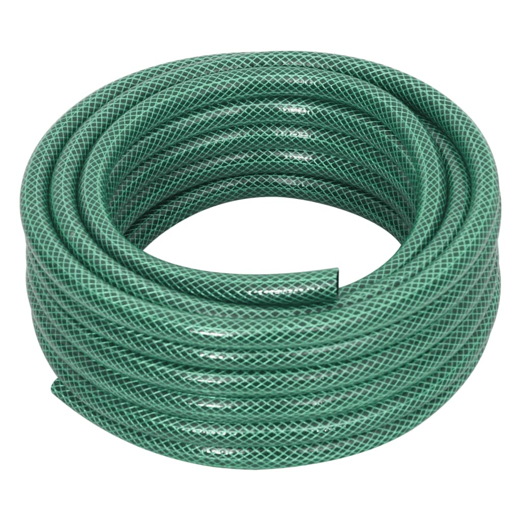 Set Tubo Da Giardino Con Raccordi Verde 0,5&quot; 10 M In Pvc