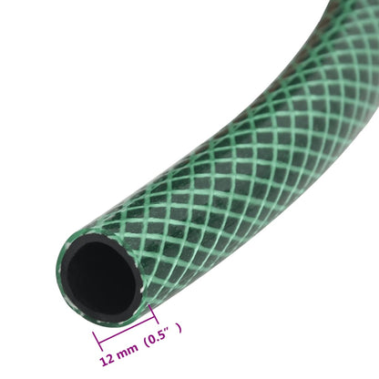 Set Tubo Da Giardino Con Raccordi Verde 0,5&quot; 10 M In Pvc