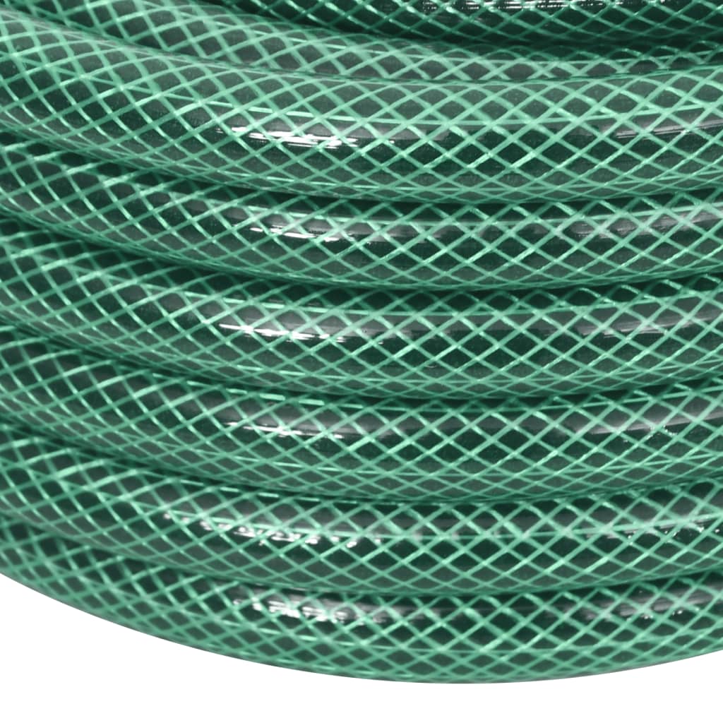 Set Tubo Da Giardino Con Raccordi Verde 0,5&quot; 10 M In Pvc