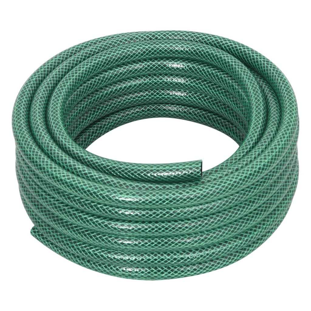Set Tubo Da Giardino Con Raccordi Verde 0,5&quot; 10 M In Pvc