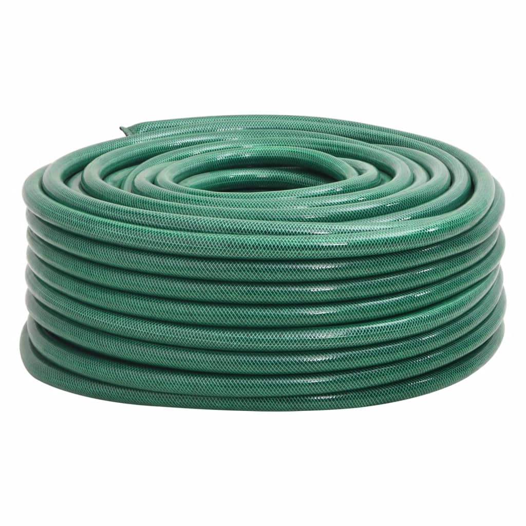 Set Tubo Da Giardino Con Raccordi Verde 0,5&quot; 10 M In Pvc