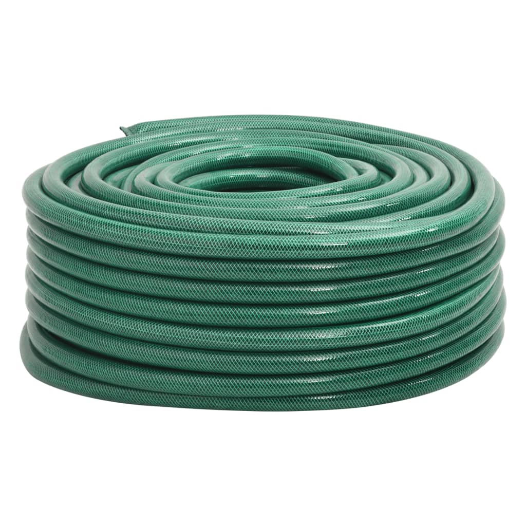 Set Tubo Da Giardino Con Raccordi Verde 0,5&quot; 10 M In Pvc