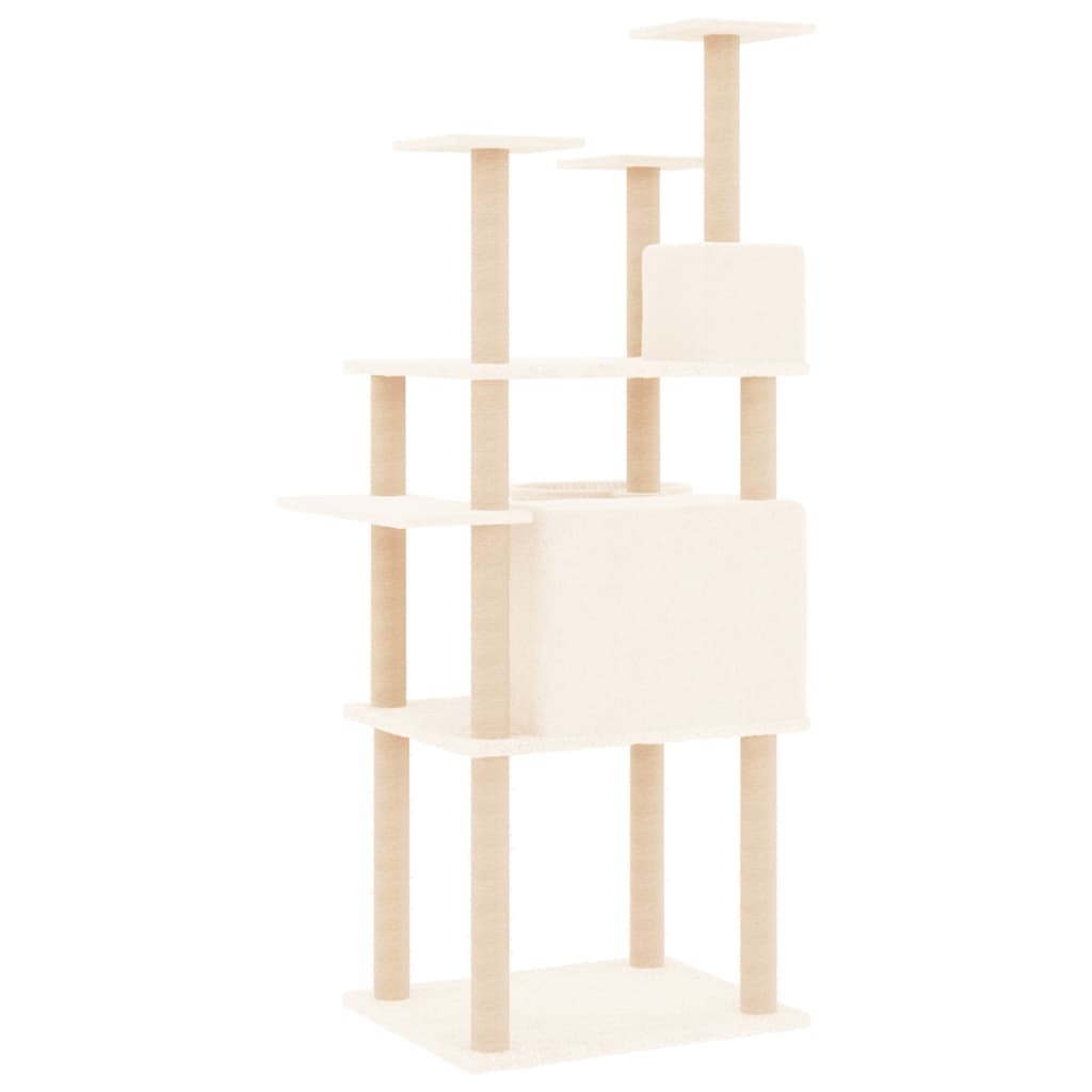 Albero Per Gatti Con Tiragraffi In Sisal 166 Cm