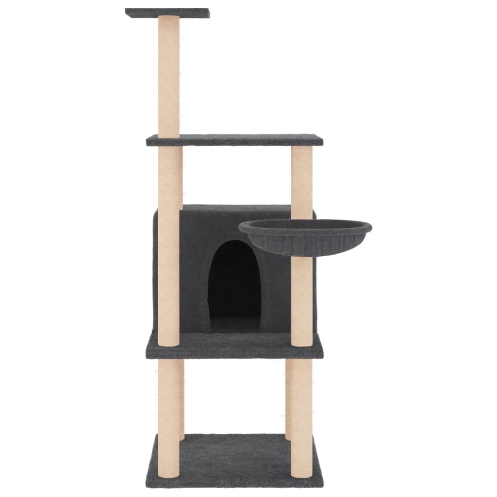 Albero Per Gatti Con Tiragraffi In Sisal 132 Cm
