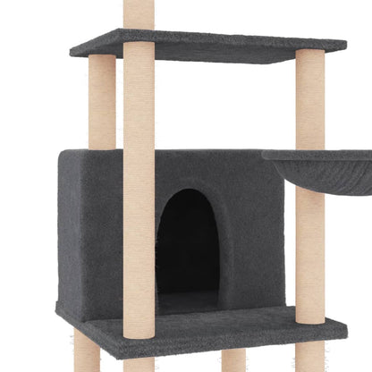 Albero Per Gatti Con Tiragraffi In Sisal 132 Cm