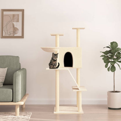 Albero Per Gatti Con Tiragraffi In Sisal 143 Cm