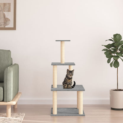 Albero Per Gatti Con Tiragraffi In Sisal 111 Cm
