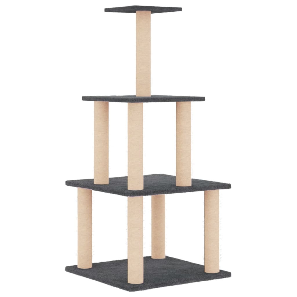 Albero Per Gatti Con Tiragraffi In Sisal 111 Cm