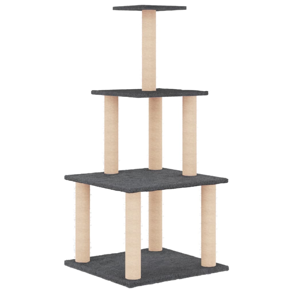 Albero Per Gatti Con Tiragraffi In Sisal 111 Cm