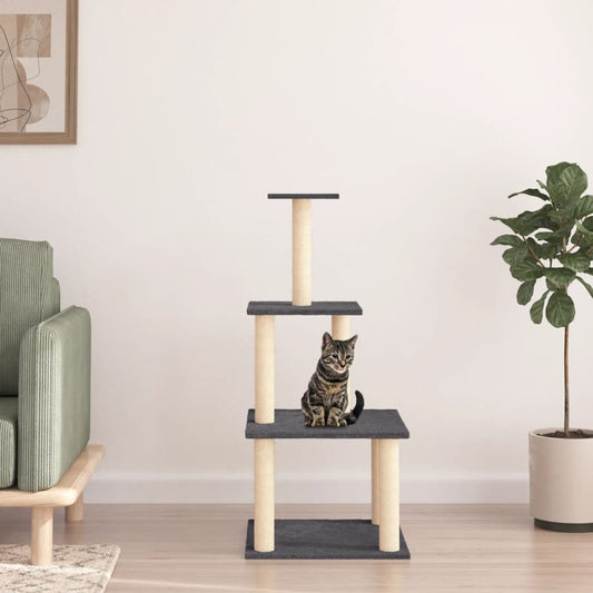 Albero Per Gatti Con Tiragraffi In Sisal 111 Cm