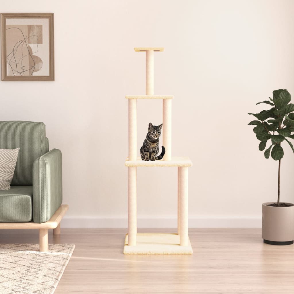 Albero Per Gatti Con Tiragraffi In Sisal 149 Cm