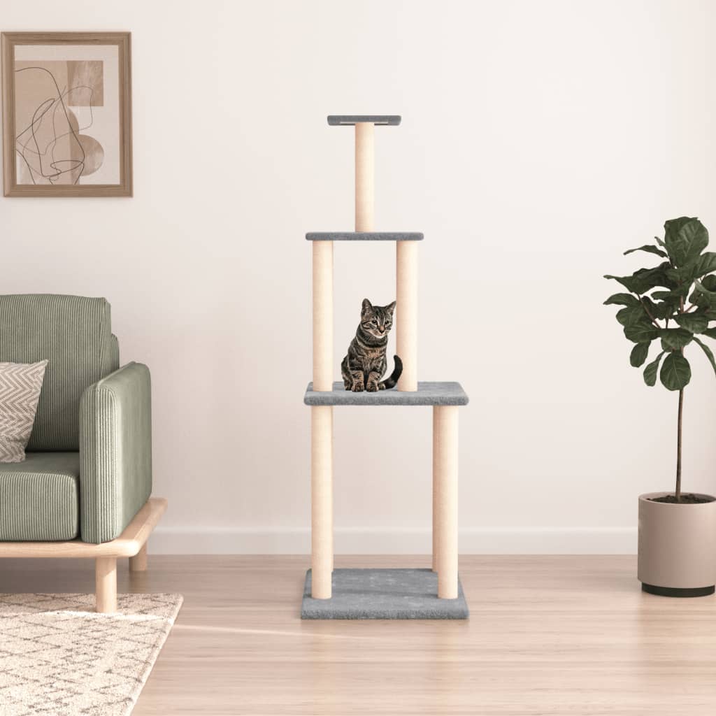 Albero Per Gatti Con Tiragraffi In Sisal 149 Cm