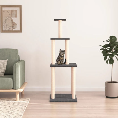 Albero Per Gatti Con Tiragraffi In Sisal 149 Cm