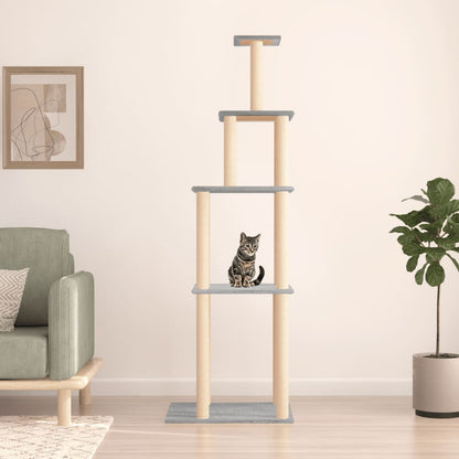 Albero Per Gatti Con Tiragraffi In Sisal 183 Cm