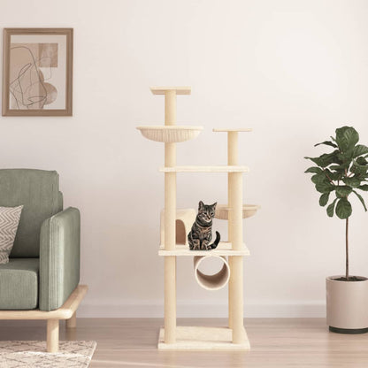 Albero Per Gatti Con Tiragraffi In Sisal 141 Cm