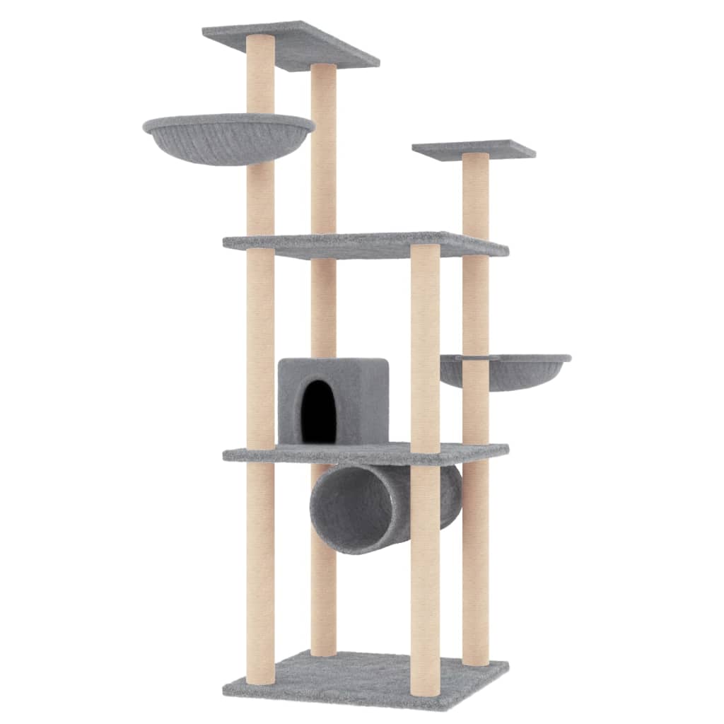 Albero Per Gatti Con Tiragraffi In Sisal 141 Cm