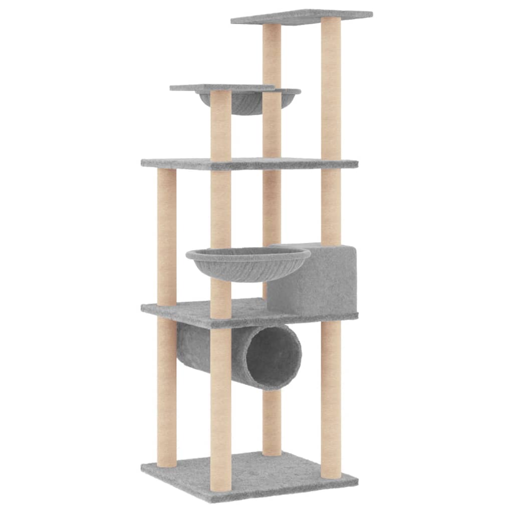 Albero Per Gatti Con Tiragraffi In Sisal 141 Cm