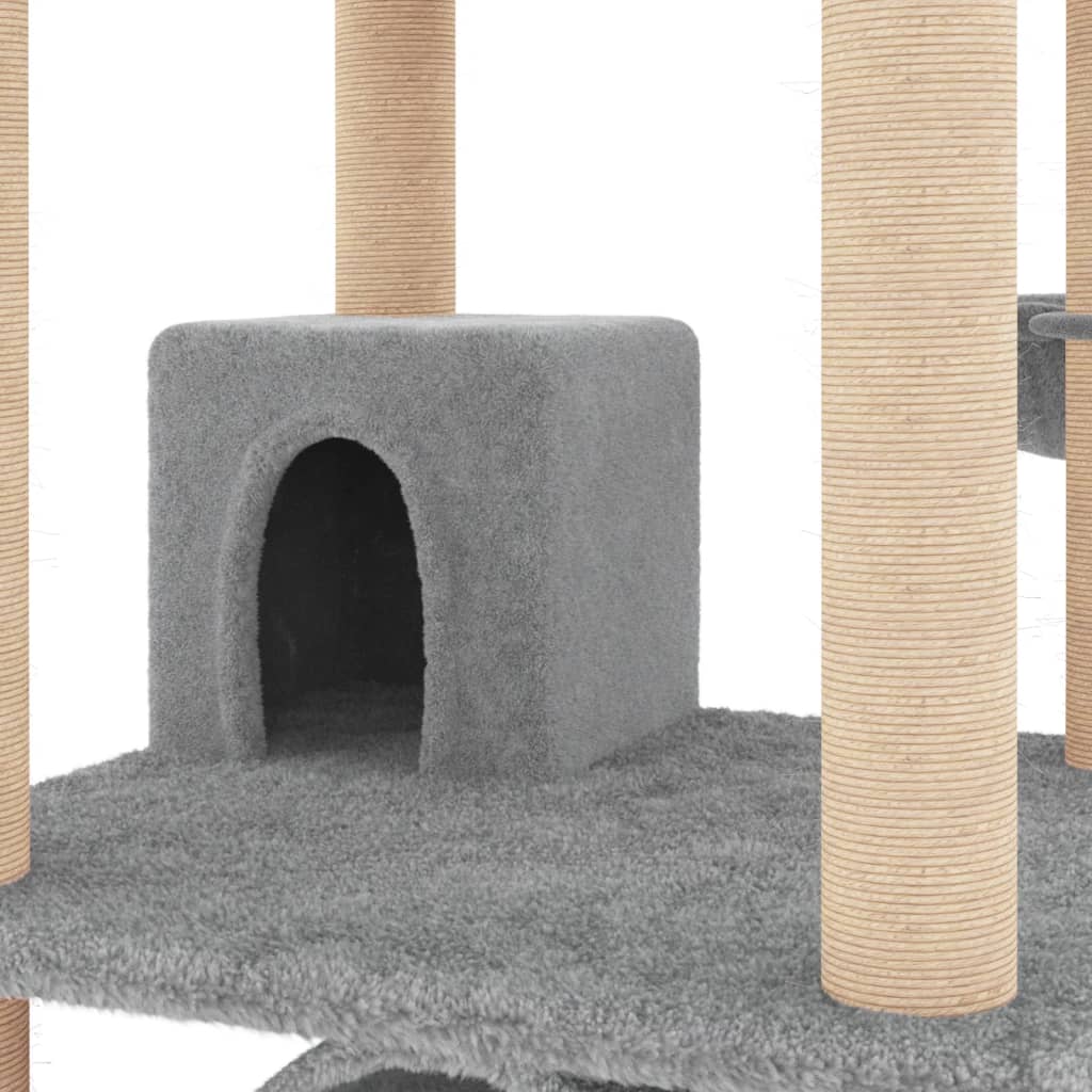Albero Per Gatti Con Tiragraffi In Sisal 141 Cm