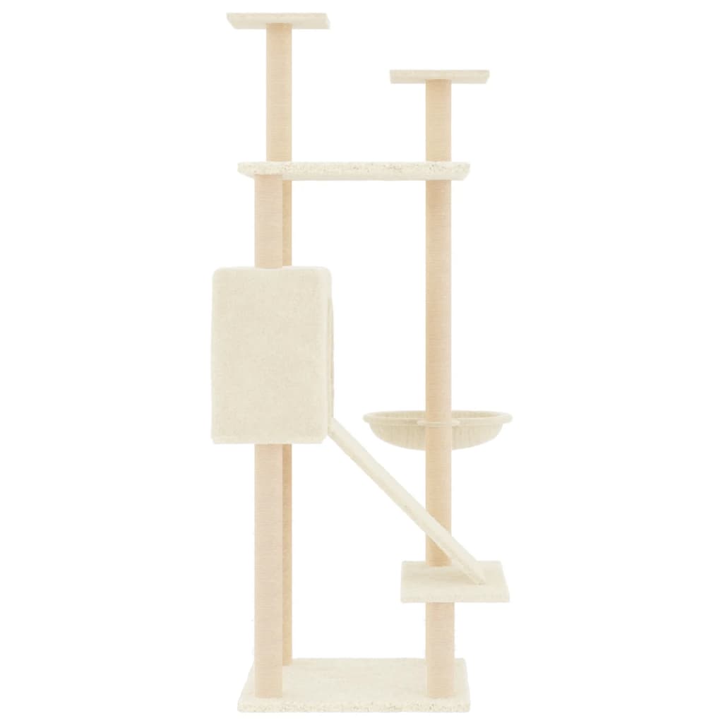 Albero Per Gatti Con Tiragraffi In Sisal 153 Cm