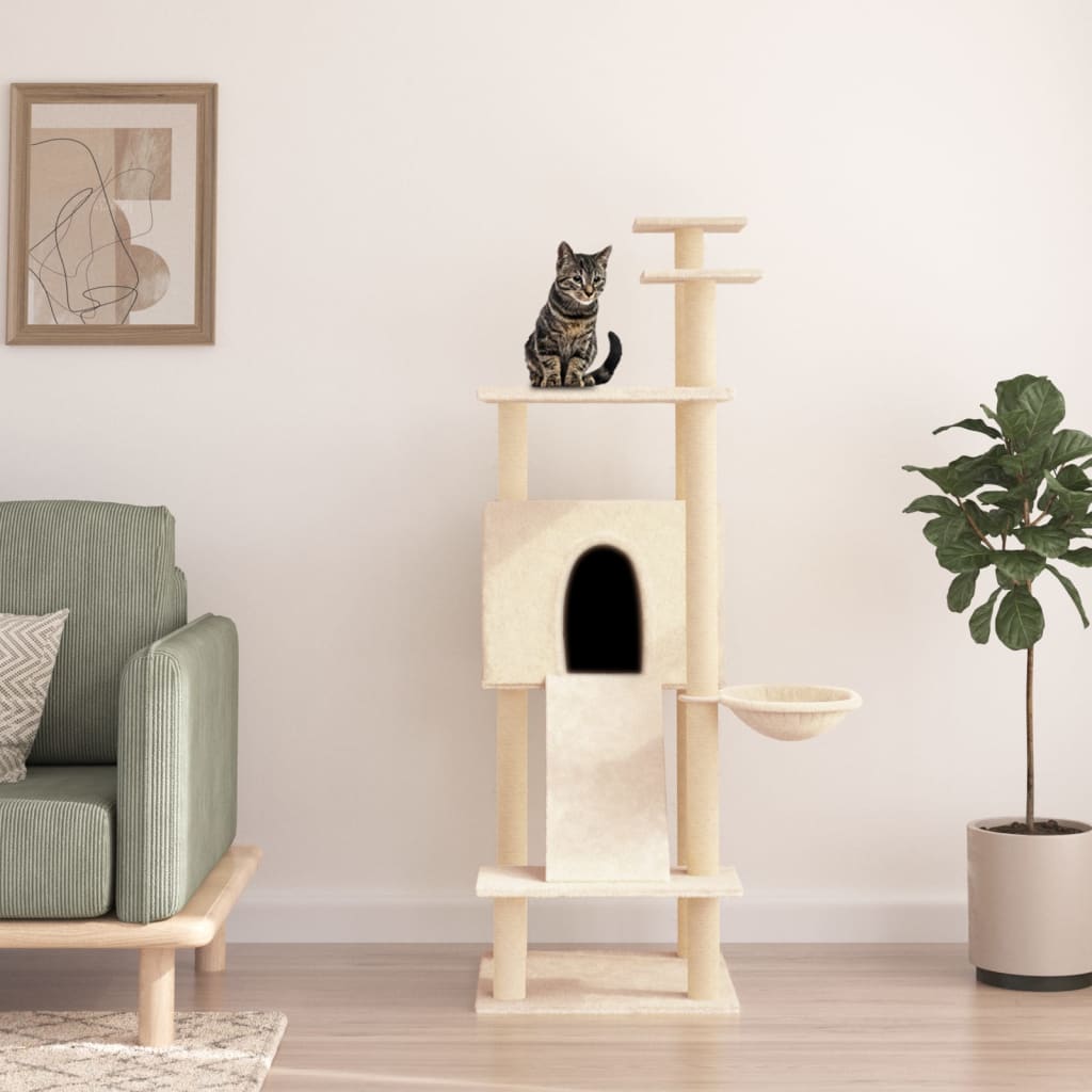 Albero Per Gatti Con Tiragraffi In Sisal 153 Cm
